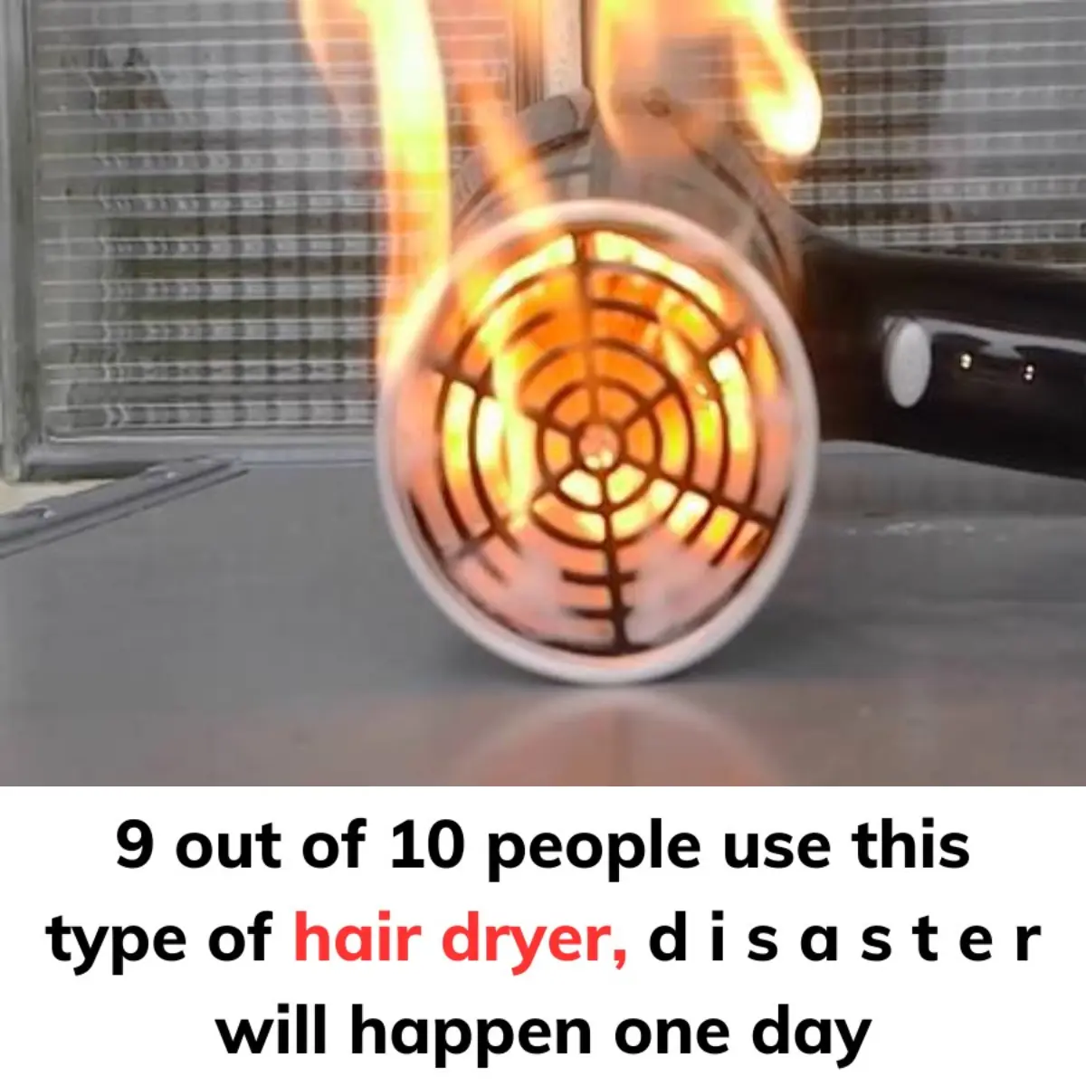 9 out of 10 people use this type of hair dryer