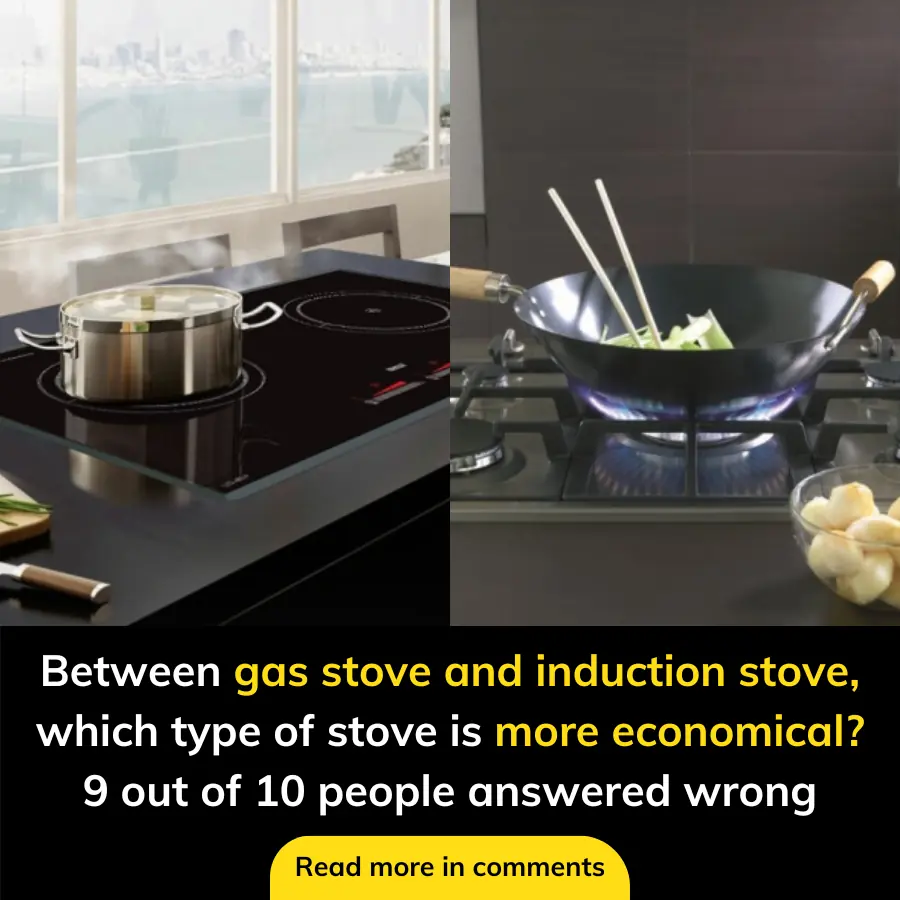 Between gas stove and induction stove, which type of stove is more economical?