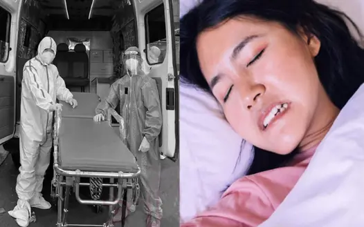 There was a pain and he should go to the hospital immediately, don't hesitate