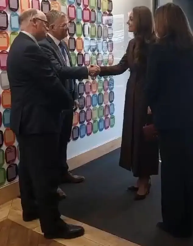 The Princess of Wales walked through the main entrance of the hospital's Chelsea site