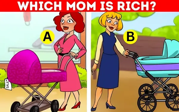 Which mother is richer?