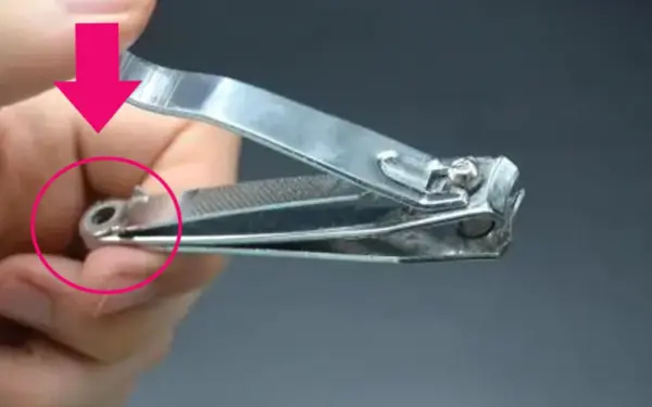 Small hole in the nail clipper