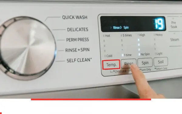 This is a special button on the washing machine