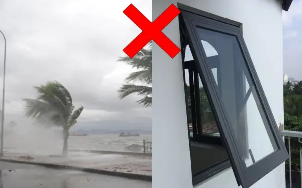 opening doors during strong winds