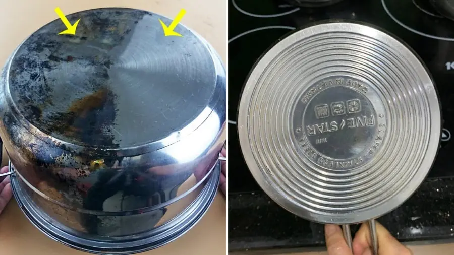 Chỉ cần sử dụng những nguyên liệu có sẵn trong nhà là có thể làm sạch các cặn bẩn bám trên nồi chảo.