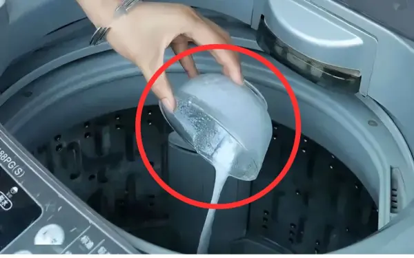 Add a Bowl of "Magic Water" to the Washing Machine