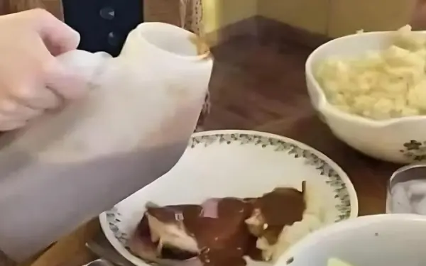 The sauce tastes a bit strange