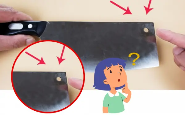 secret of the small hole in the knife