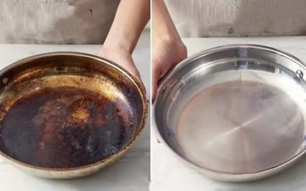 Quickly Clean Burnt Stains from Pots and Pans