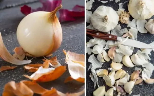 Don't throw away onion and garlic peels.