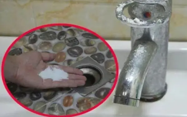 Throwing a handful of salt into the toilet