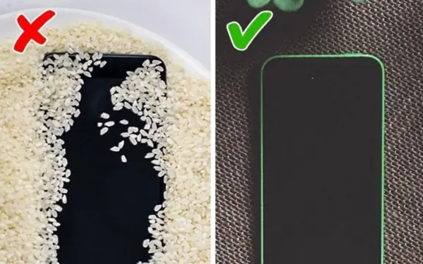 Good tips for handling a phone stuck in water