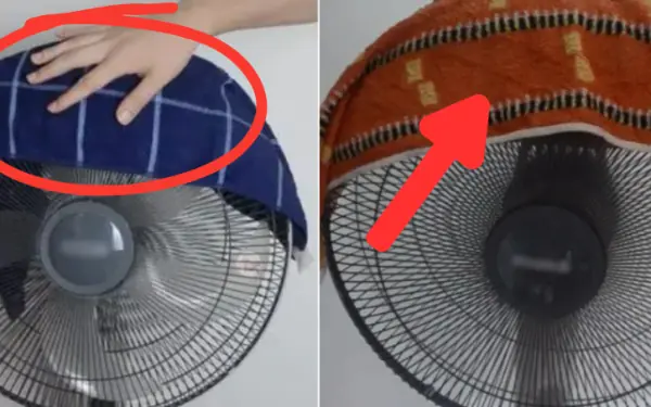 Why do you have to put a towel over the fan in the summer?