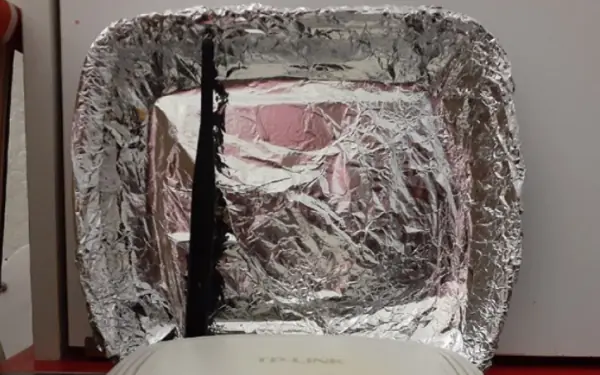 Aluminum foil placed behind wifi transmitter