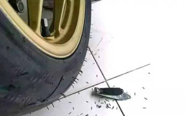 Many people believe that these rubber spikes add extra traction to the tires