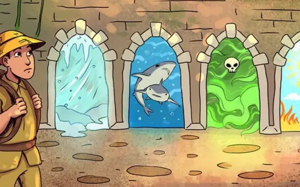 Which door should a man choose to escape death?
