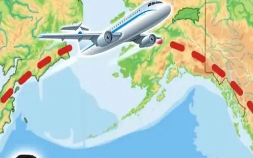 Why don't planes fly straight across the Pacific to save fuel?