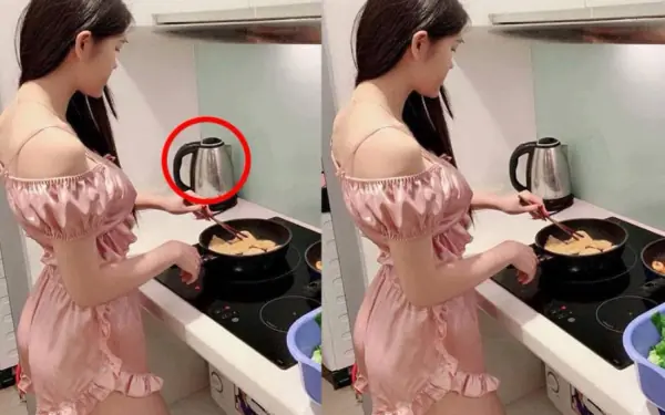 Come home from work to see wife cooking for family, but wait