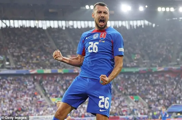 Slovakia edged into the last 16 after drawing 1-1 with Romania earlier in the day, and they will be England's next opponents