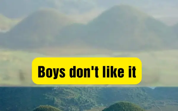 Only boys can understand