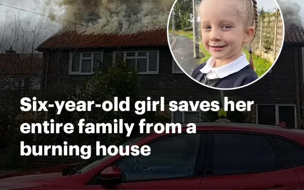 Hero schoolgirl, six, saved her entire family after running inside her ...