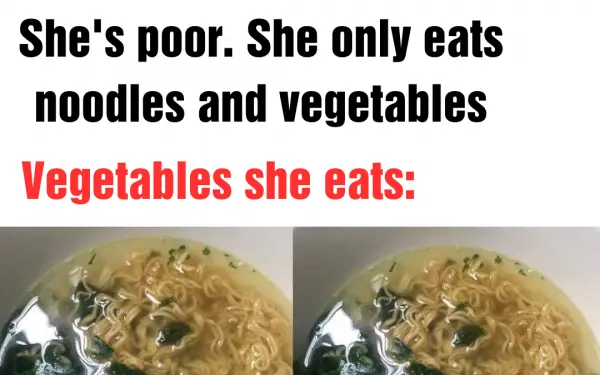 Complaining that the house is poor but eats a lot of strange vegetables ?