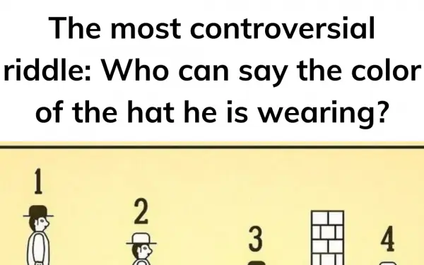 Contaversal Riddles The most controversial riddle: Who can say the color of the hat he is ...