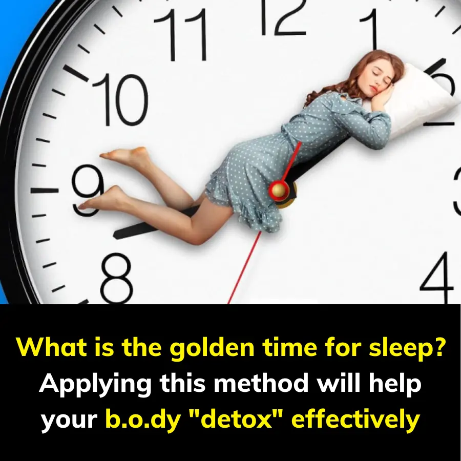 What is the golden time for sleep? Applying this method will help your b.o.dy "detox" effectively