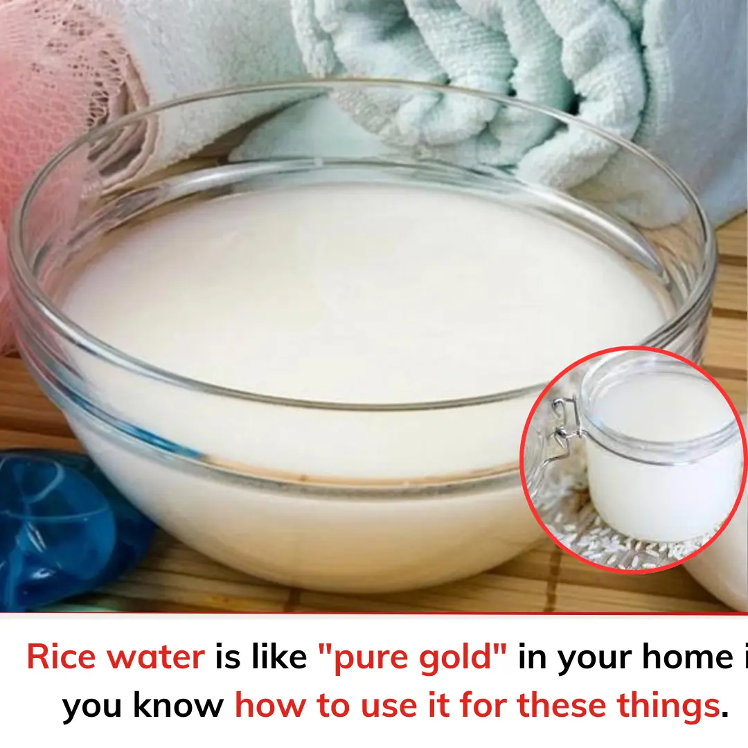 Rice water is like "pure gold" in your home