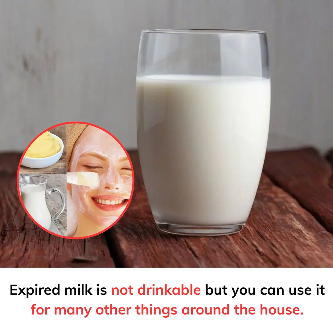 Expired milk is not drinkable but you can use it