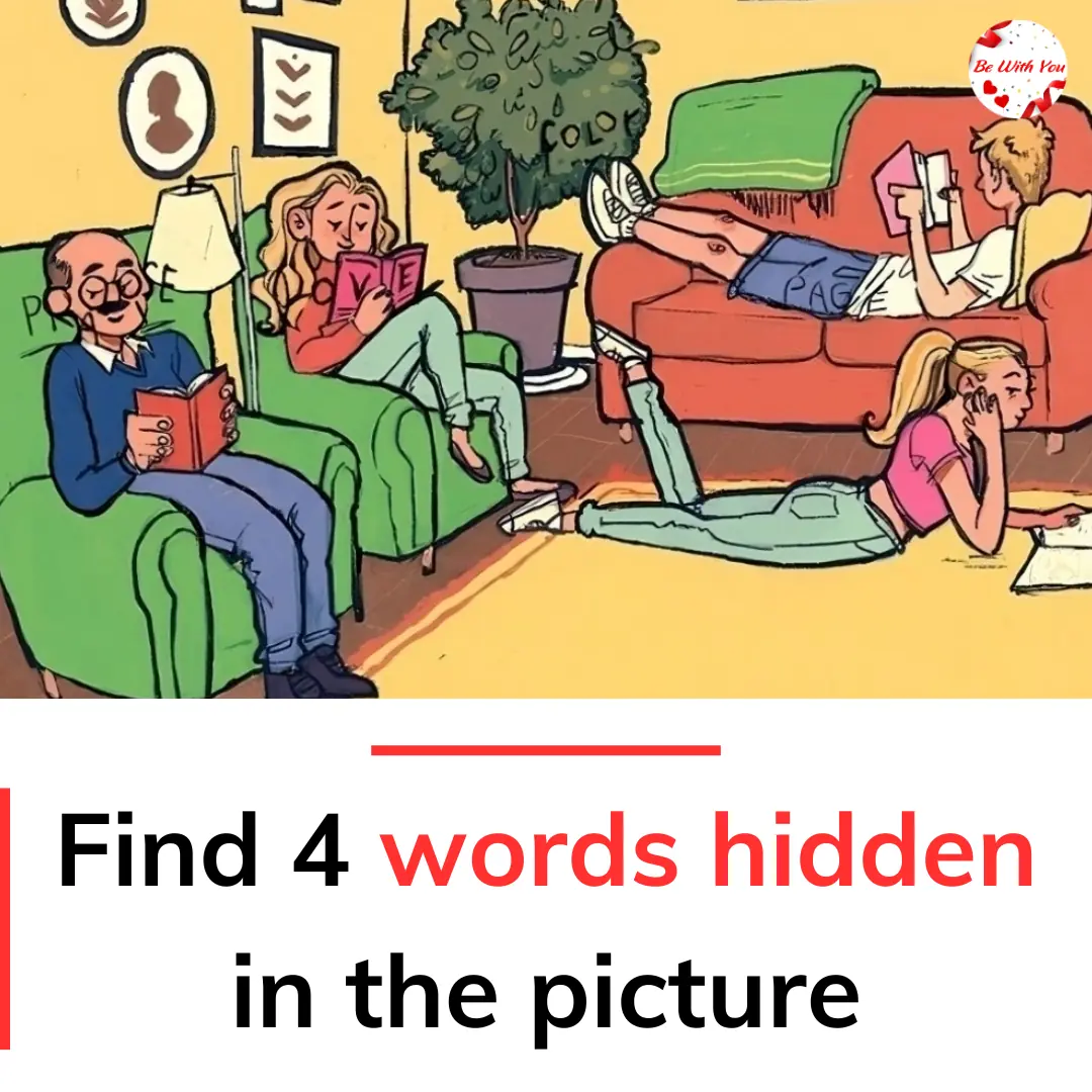 Find 4 words hidden in the picture