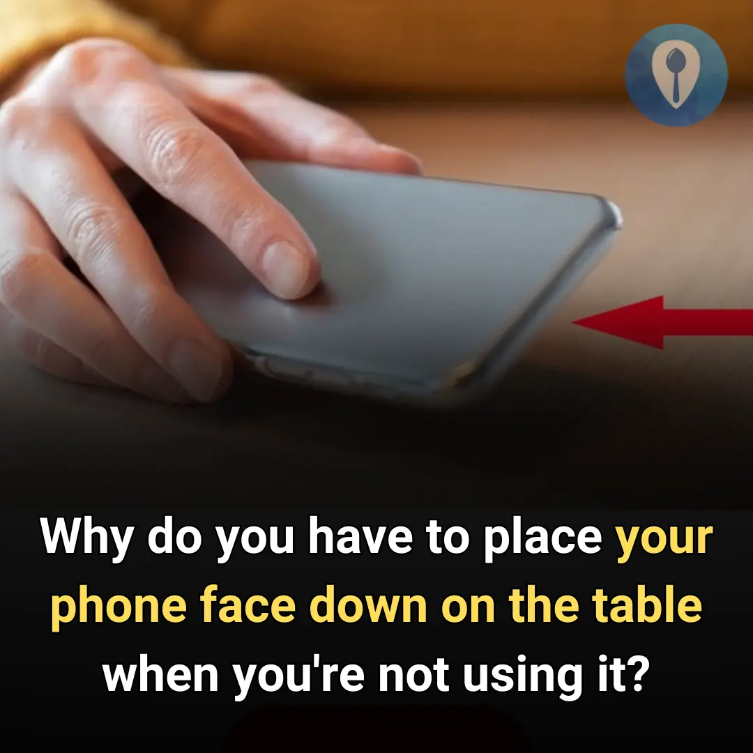 Must place the screen face down on the table