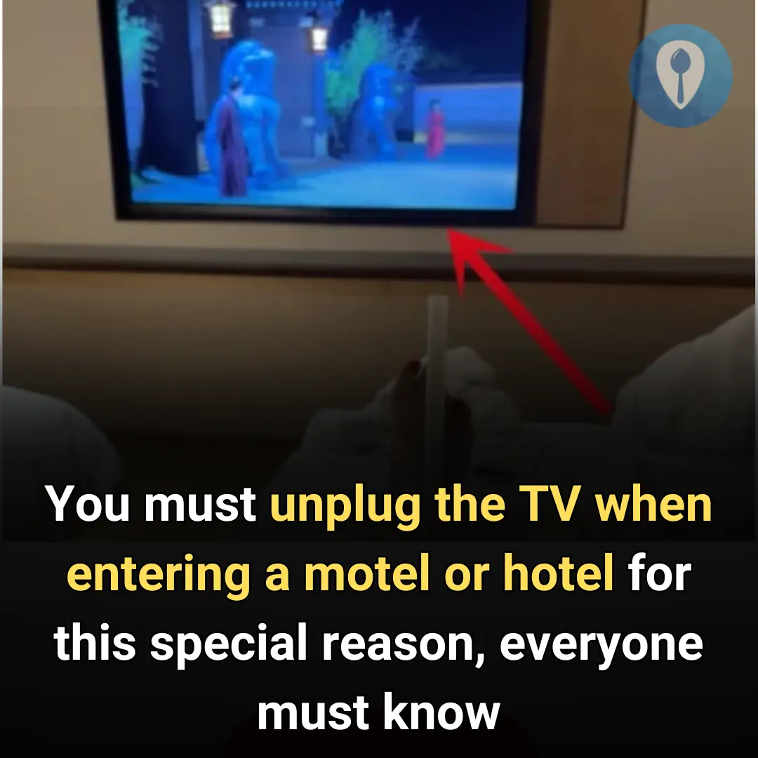 You must unplug the TV when entering a motel or hotel for this special reason