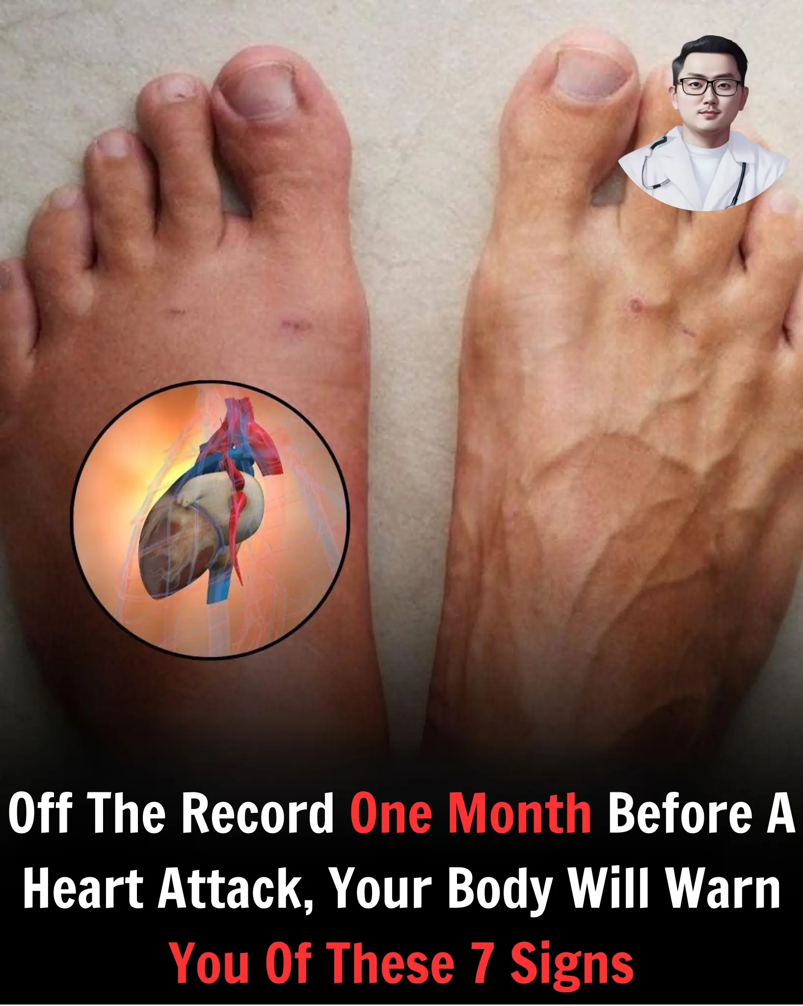 Off The RecordOne Month Before A Heart Attack, Your Body Will Warn You Of These 7 Signs
