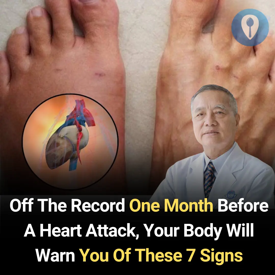 Off The RecordOne Month Before A Heart Attack, Your Body Will Warn You Of These 7 Signs