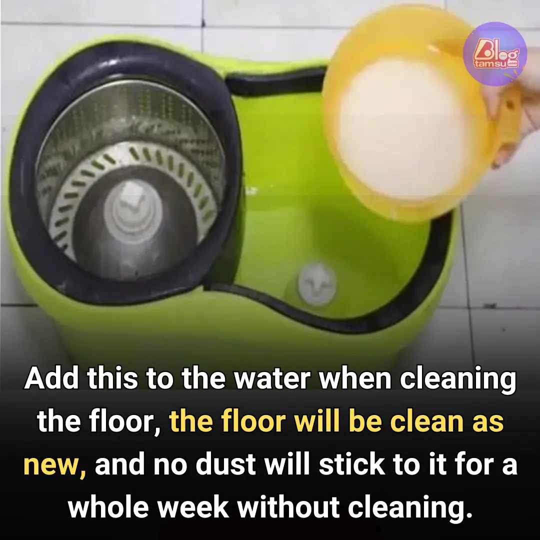 Add this to the water when cleaning the house.