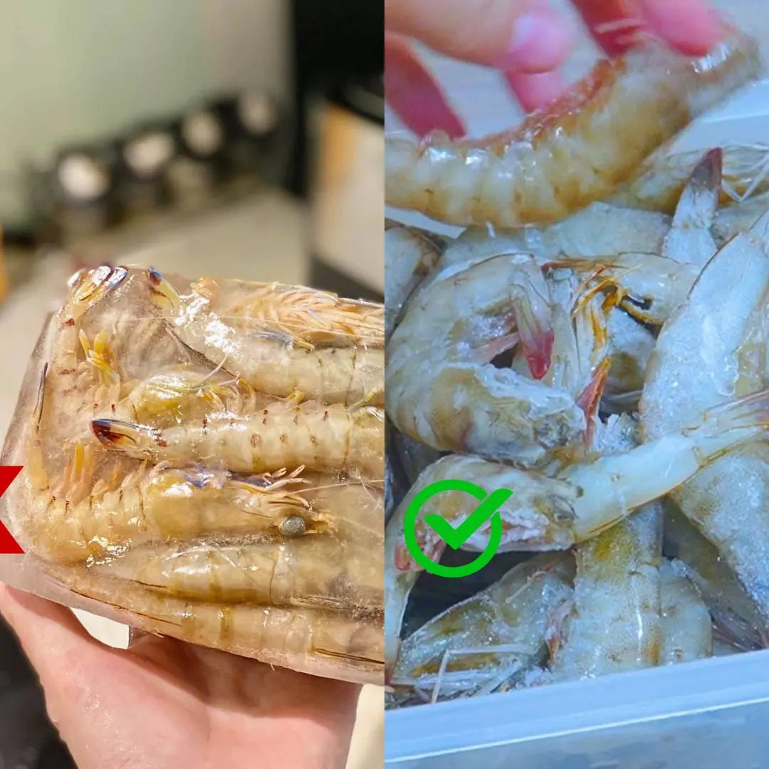 Frozen shrimp that turns into ice like this will ruin the taste: There's a super simple solution that most of us don't know!