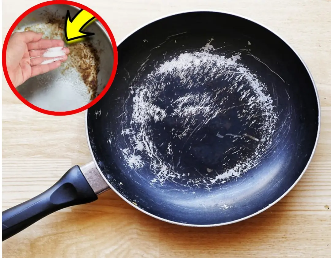 The pan has lost its non-stick coating, don't throw it away