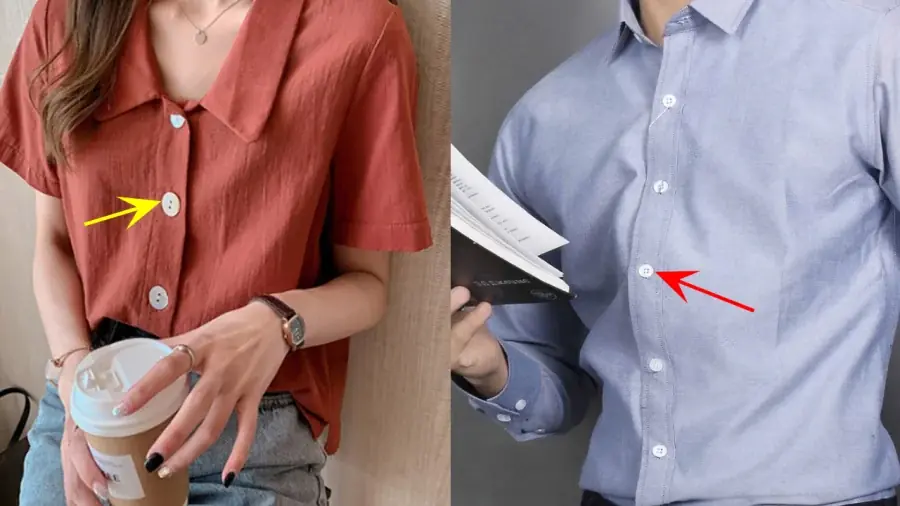 Why are buttons on men’s and women’s shirts always on opposite sides?