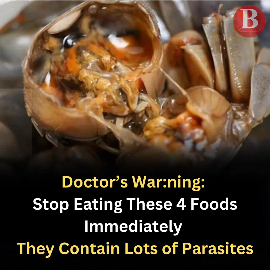 There are many parasites in the following four foods