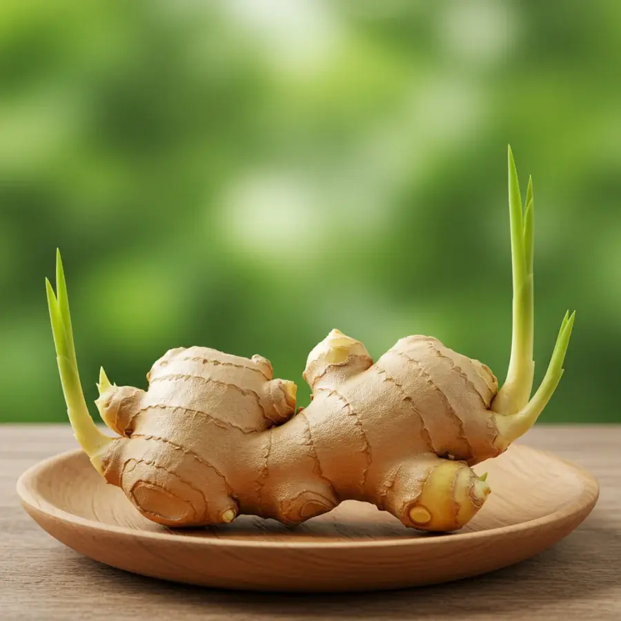 Is it okay to eat sprouted ginger?