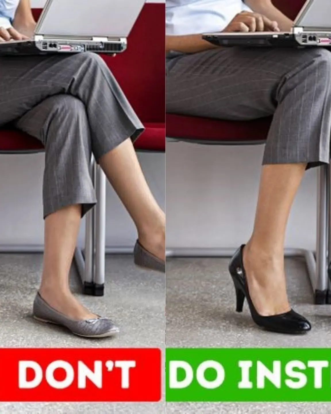 The danger of the habit of sitting cross-legged