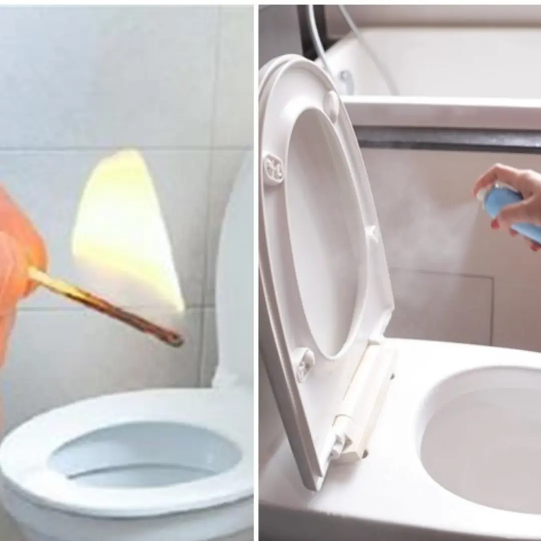 Dropping a burning match into the toilet: A great use every home needs