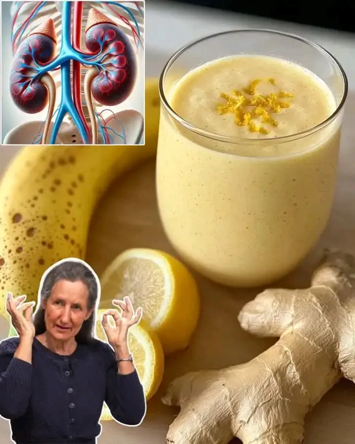 Banana Lemon Ginger Smoothie | Refreshing and Energizing Drink