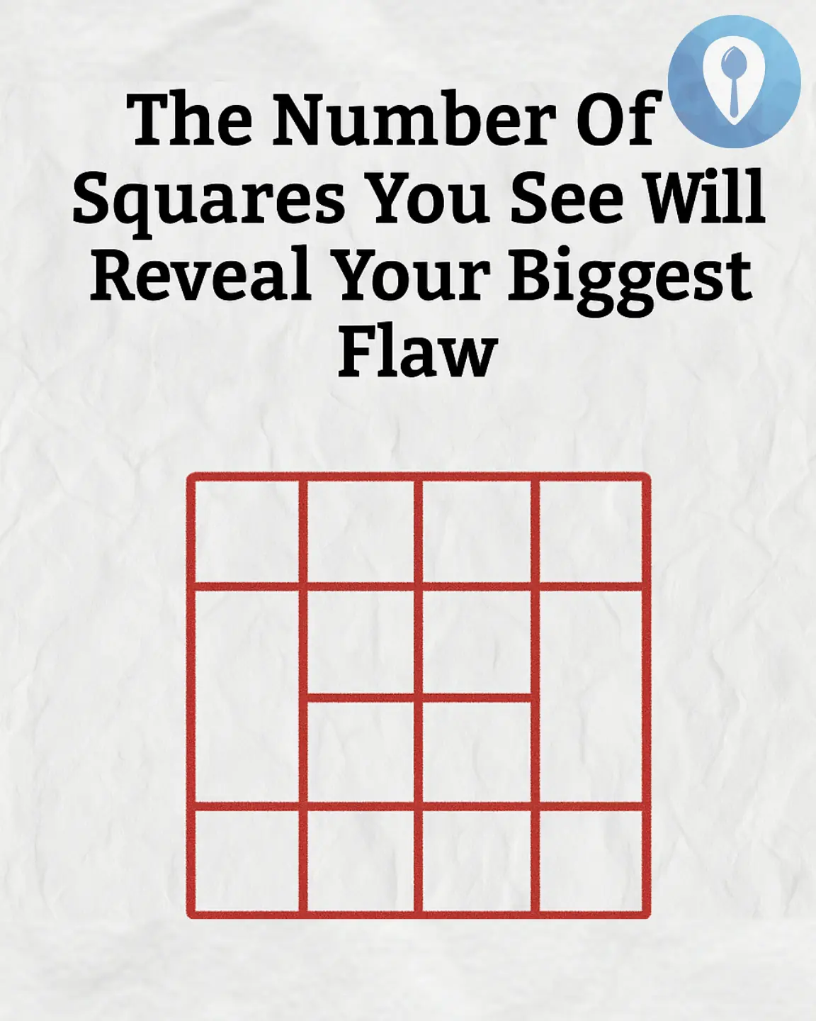 The Number of Squares You See Will Reveal Your Biggest Flaw?