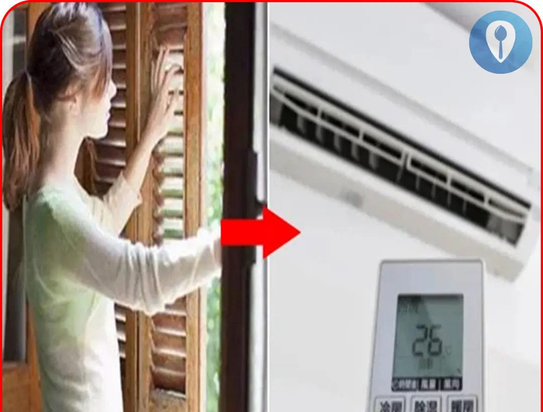 Is it right to close the door tightly when using the air conditioner