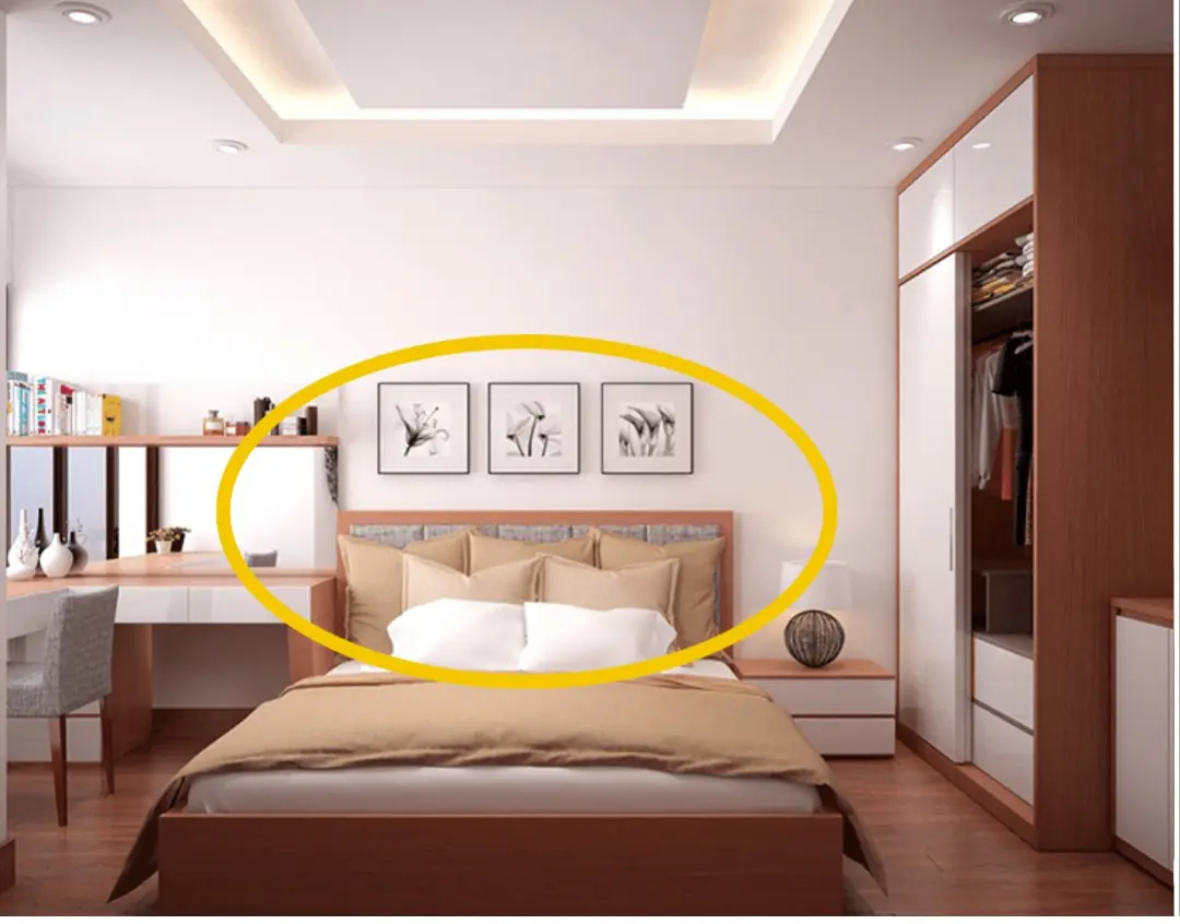 No matter how small your house is, don't place the headboard like this or you'll regret it