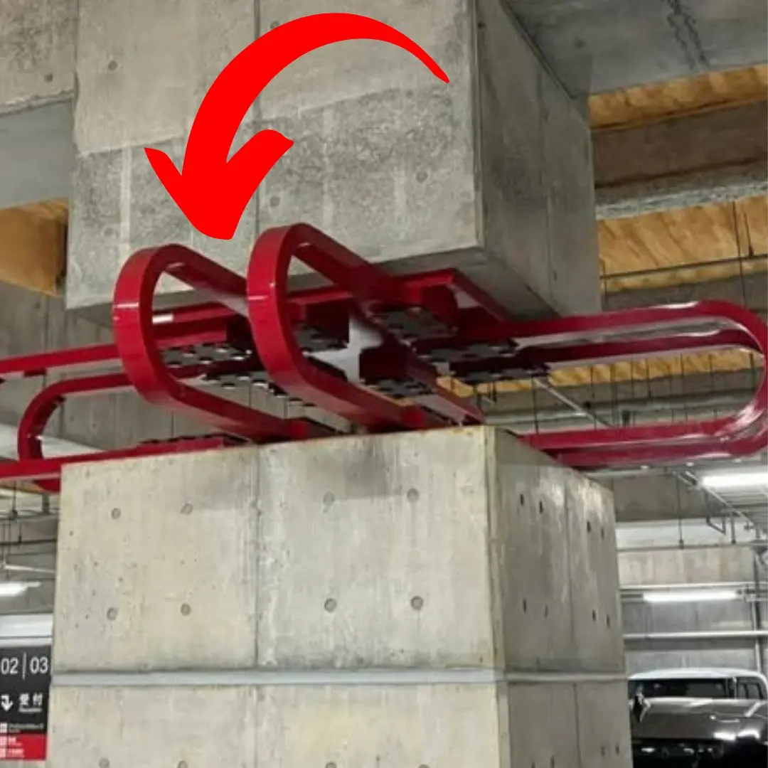 What is this “giant paper clip” on a concrete pillar actually? The truth will surprise everyone!