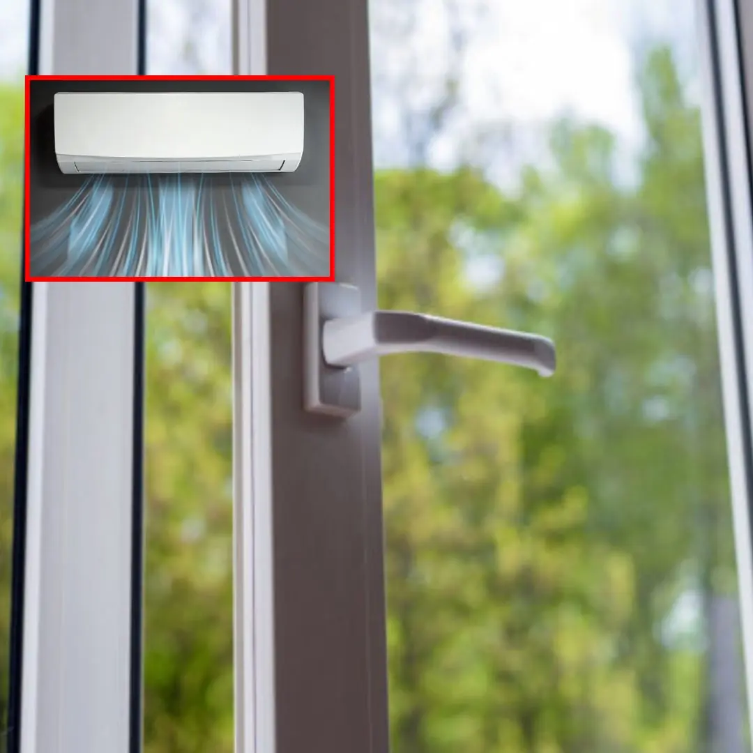 When turning on the air conditioner, should you close the door or leave it open?
