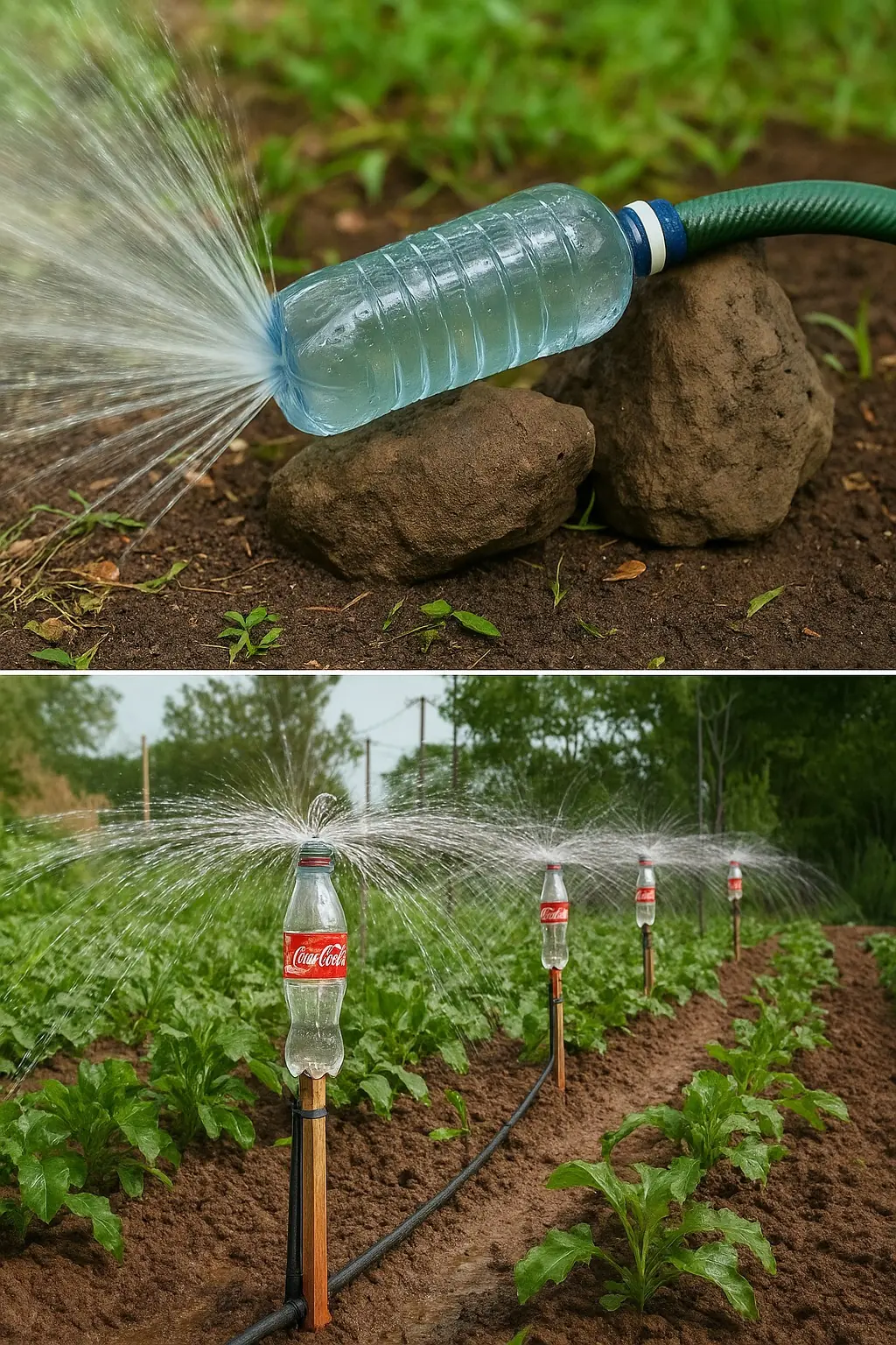 DIY Garden Sprinkler: Easy and Affordable Watering Solution Using Plastic Bottles